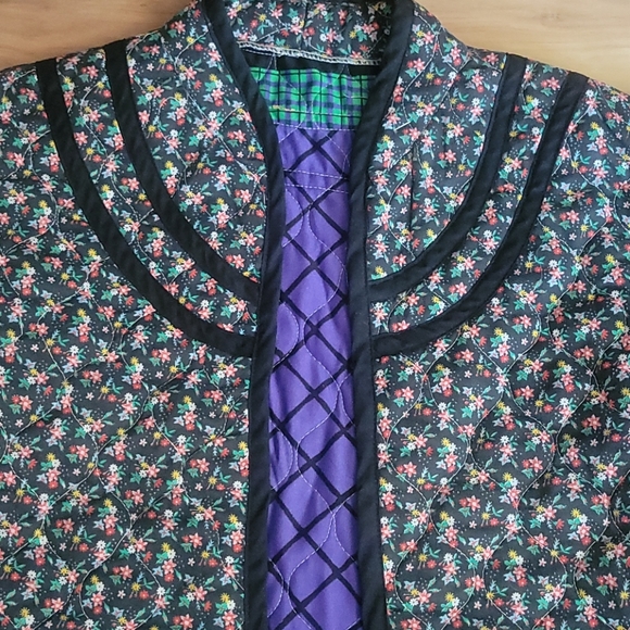 Vintage 70s Quilted Jacket M - Picture 4 of 9